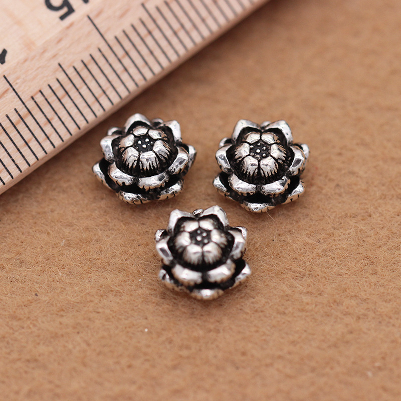 Manufacturers direct genuine S925 Thai anemone beads Diy buddhist beads accessories crystal Thai silver accessories Manufacturers direct genuine S925 Thai anemone beads Diy buddhist beads accessories crystal Thai silver accessories