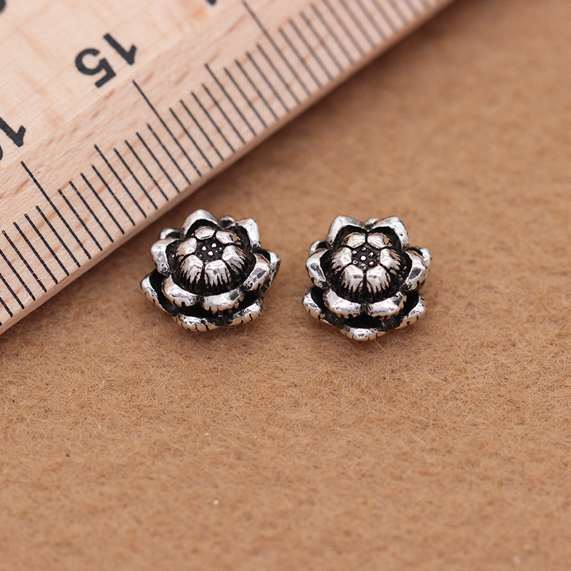 Manufacturers direct genuine S925 Thai anemone beads Diy buddhist beads accessories crystal Thai silver accessories Manufacturers direct genuine S925 Thai anemone beads Diy buddhist beads accessories crystal Thai silver accessories