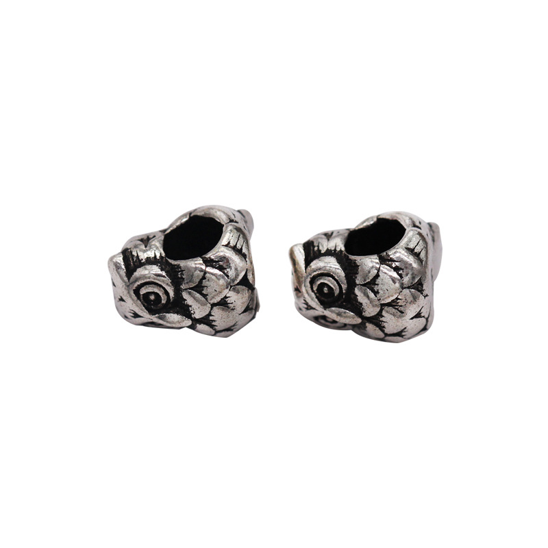 Manufacturers direct & genuine diyS925 owl beads Diy buddhist beads crystal sterling silver accessories