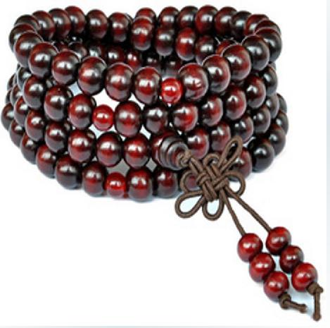108 Beads Bracelet Imitation Red Sandalwood Bracelet Rosewood Buddhist Supplies