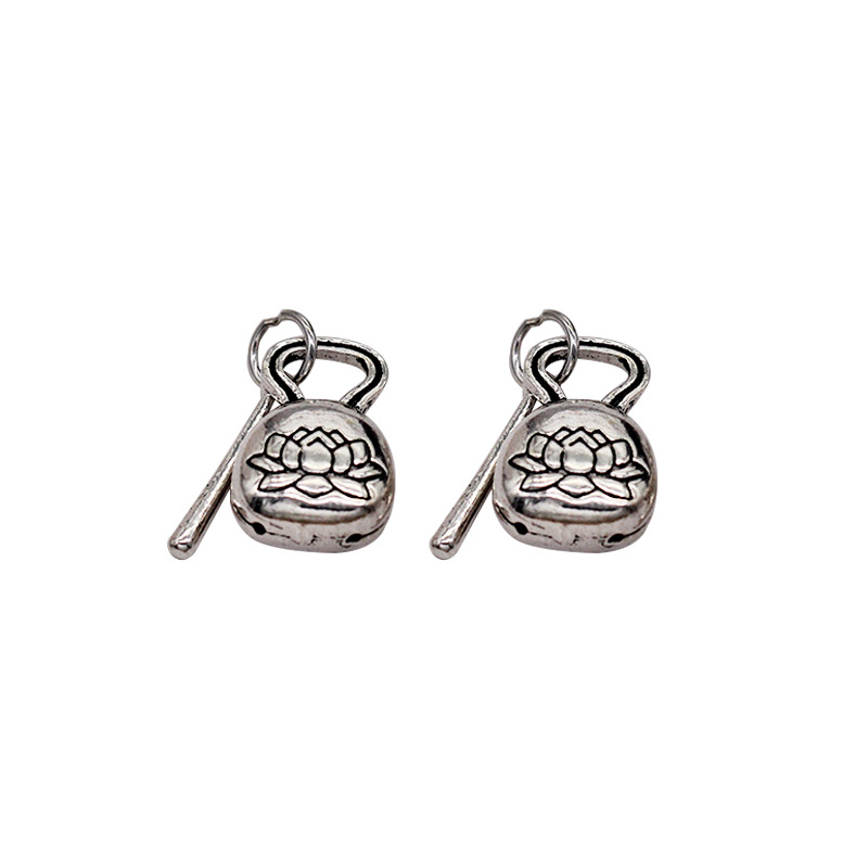 DiyS925 Thai anemone wood fish bell pendant Diy buddhist beads crystal Thai silver accessories wholesale DiyS925 Thai anemone wood fish bell pendant Diy buddhist beads crystal Thai silver accessories wholesale