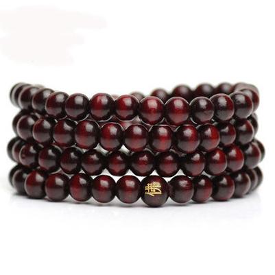 Imitation Purple Ebony 108 Beads Bracelet Wholesale Ebony Beads Buddhist Products Ebony