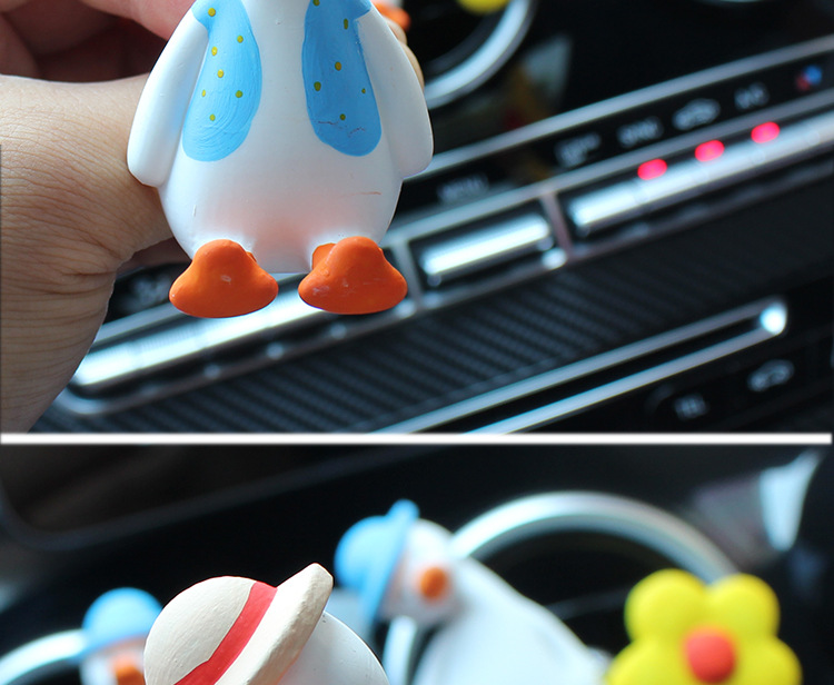 Perfume Cheering Duck Air Conditioner Air Outlet Car Interior Decoration Cute Ornaments Ins Wind inside Fragrant Stone