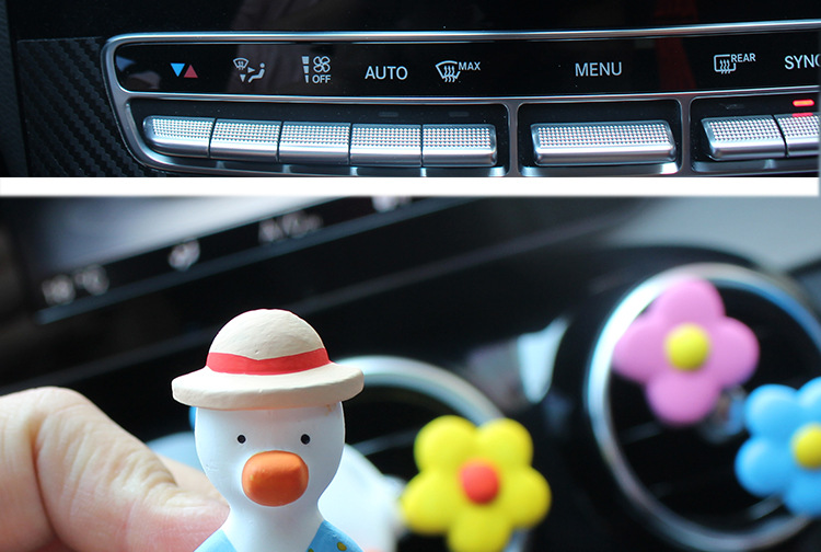 Perfume Cheering Duck Air Conditioner Air Outlet Car Interior Decoration Cute Ornaments Ins Wind inside Fragrant Stone