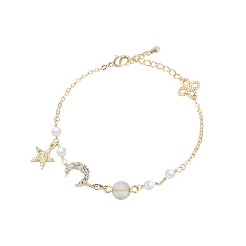 Fantasy Ornamental Stone Rhinestone Xingyue Bracelet Chic Internet Celebrity Harajuku Girl Super Fairy Bracelet Men and Women Couple Simple Bracelet Fantasy Ornamental Stone Rhinestone Xingyue Bracelet Chic Internet Celebrity Harajuku Girl Super Fairy Bracelet Men and Women Couple Simple Bracelet