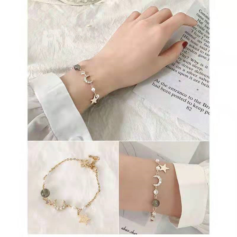 Fantasy Ornamental Stone Rhinestone Xingyue Bracelet Chic Internet Celebrity Harajuku Girl Super Fairy Bracelet Men and Women Couple Simple Bracelet Fantasy Ornamental Stone Rhinestone Xingyue Bracelet Chic Internet Celebrity Harajuku Girl Super Fairy Bracelet Men and Women Couple Simple Bracelet