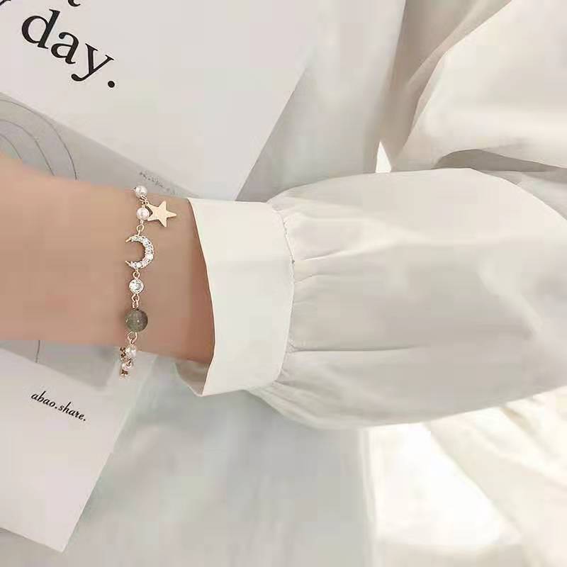 Fantasy Ornamental Stone Rhinestone Xingyue Bracelet Chic Internet Celebrity Harajuku Girl Super Fairy Bracelet Men and Women Couple Simple Bracelet Fantasy Ornamental Stone Rhinestone Xingyue Bracelet Chic Internet Celebrity Harajuku Girl Super Fairy Bracelet Men and Women Couple Simple Bracelet
