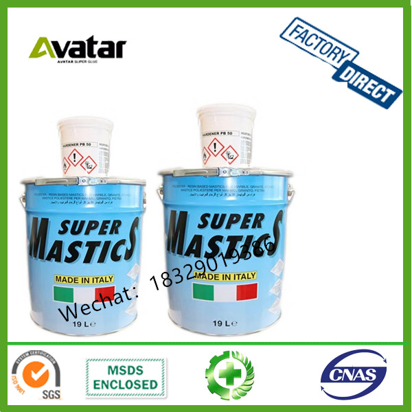 SYRIA MASTICS epoxy resin granite stone glue polyester resin marble adhesive glue for tiles fixing and filling