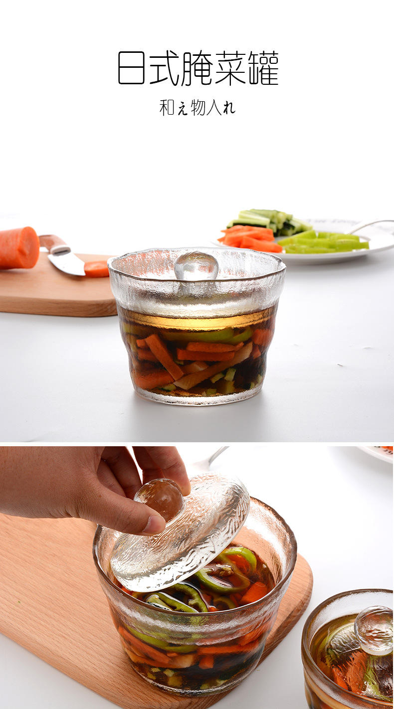 Japanese overnight pickle jar Shallow pickle jar Leadfree glass domestic heavy stone pickle container Pickle jar on Japanese overnight pickle jar Shallow pickle jar Leadfree glass domestic heavy stone pickle container Pickle jar on