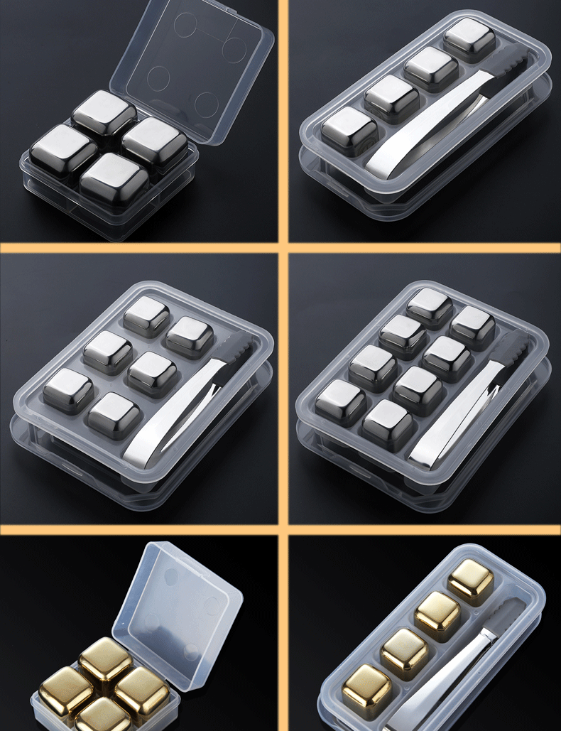 Stainless Steel Ice Cube 304 Metal Ice Stone Whisky Stone Ice Cube Fast Frozen Tool Ice Hockey Iron Ice Cube Iced Stainless Steel Ice Cube 304 Metal Ice Stone Whisky Stone Ice Cube Fast Frozen Tool Ice Hockey Iron Ice Cube Iced