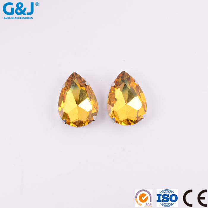 Water drop four-claw hand sewn stone hardware, diamond and shoe apparel DIY decorative materials Water drop four-claw hand sewn stone hardware, diamond and shoe apparel DIY decorative materials