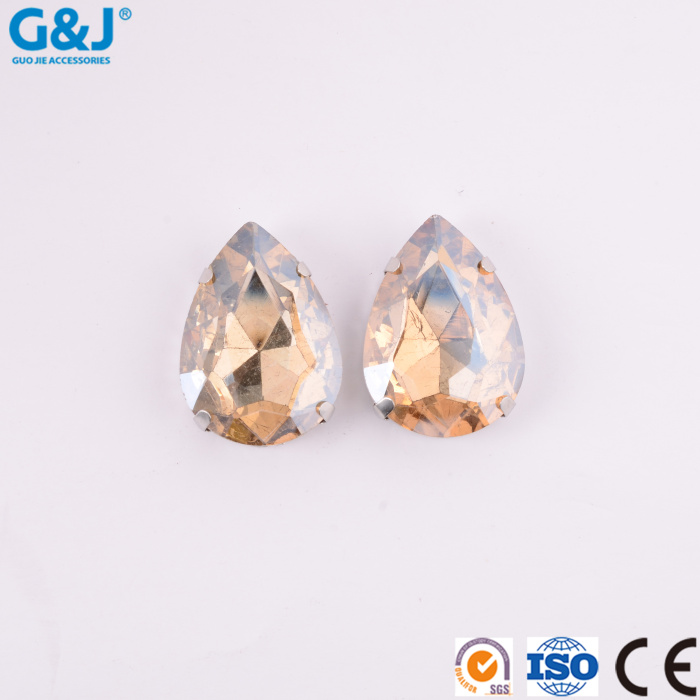 Water drop four-claw hand sewn stone hardware, diamond and shoe apparel DIY decorative materials Water drop four-claw hand sewn stone hardware, diamond and shoe apparel DIY decorative materials