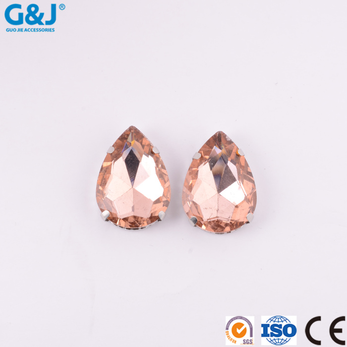 Water drop four-claw hand sewn stone hardware, diamond and shoe apparel DIY decorative materials Water drop four-claw hand sewn stone hardware, diamond and shoe apparel DIY decorative materials