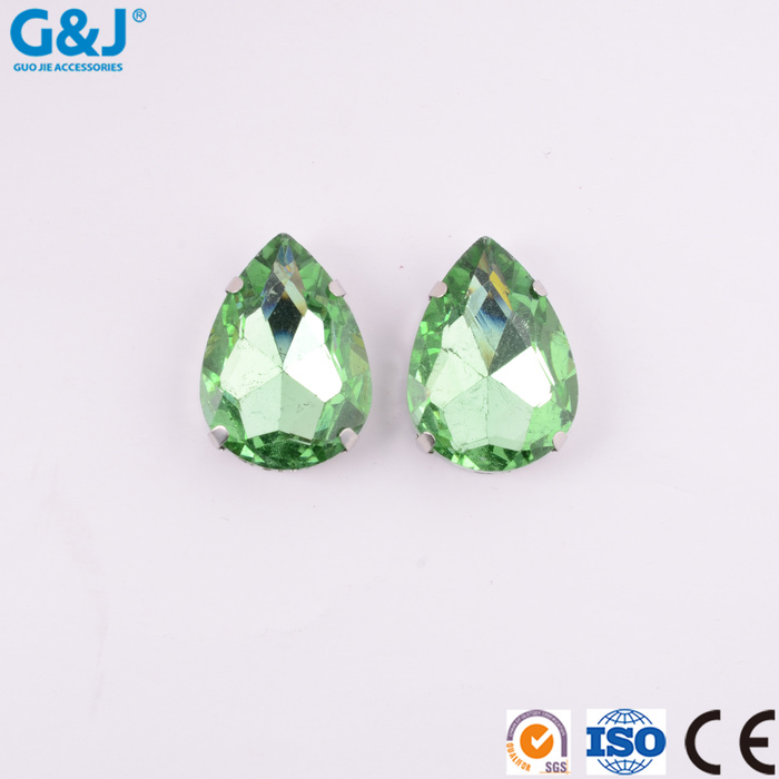 Water drop four-claw hand sewn stone hardware, diamond and shoe apparel DIY decorative materials Water drop four-claw hand sewn stone hardware, diamond and shoe apparel DIY decorative materials