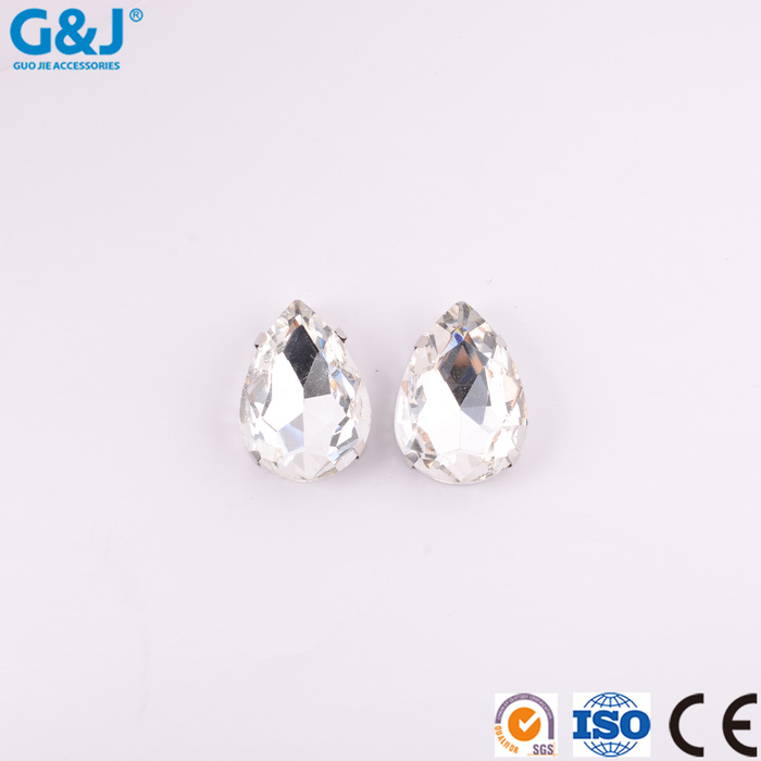 Water drop four-claw hand sewn stone hardware, diamond and shoe apparel DIY decorative materials Water drop four-claw hand sewn stone hardware, diamond and shoe apparel DIY decorative materials