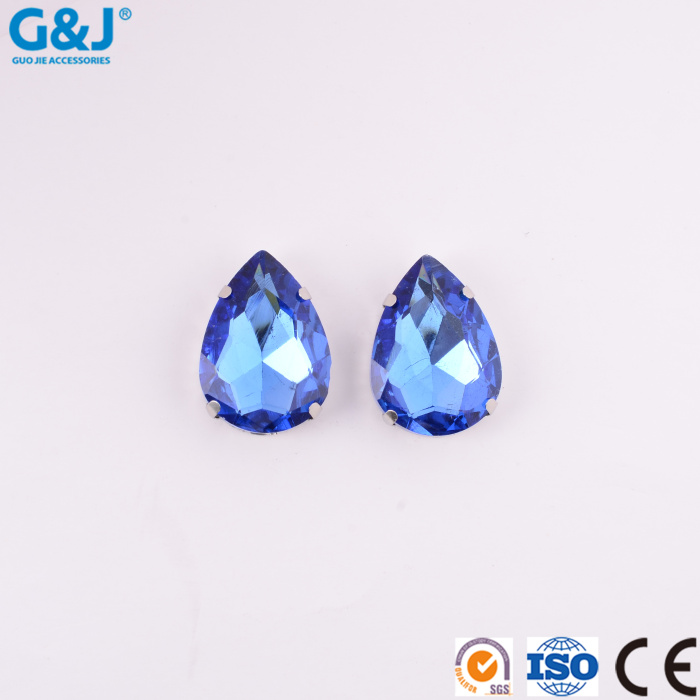 Water drop four-claw hand sewn stone hardware, diamond and shoe apparel DIY decorative materials Water drop four-claw hand sewn stone hardware, diamond and shoe apparel DIY decorative materials