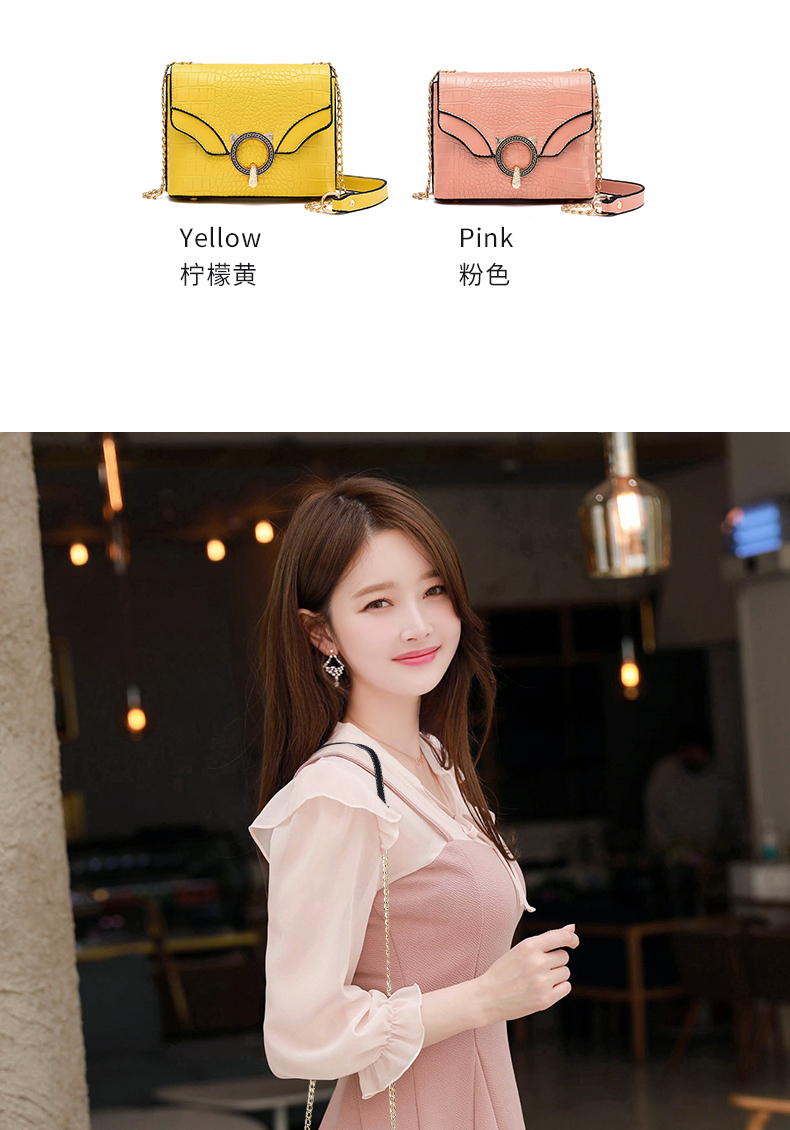 Bag woman 2020 new summer spot can mix and match one shoulder bag diagonal bag pure color stone grain elegant lady style