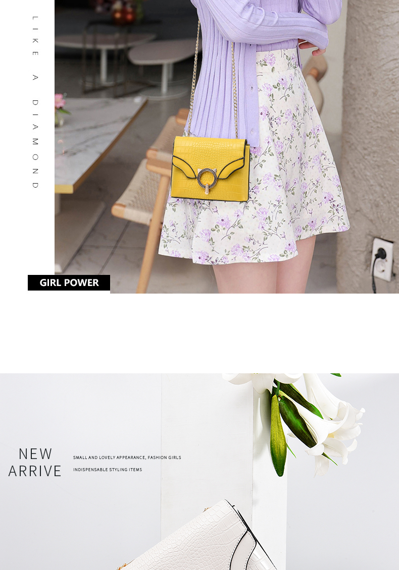 Bag woman 2020 new summer spot can mix and match one shoulder bag diagonal bag pure color stone grain elegant lady style