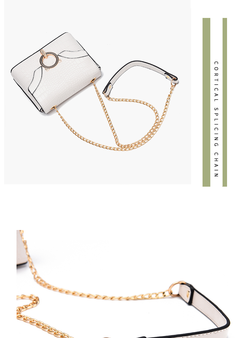 Bag woman 2020 new summer spot can mix and match one shoulder bag diagonal bag pure color stone grain elegant lady style