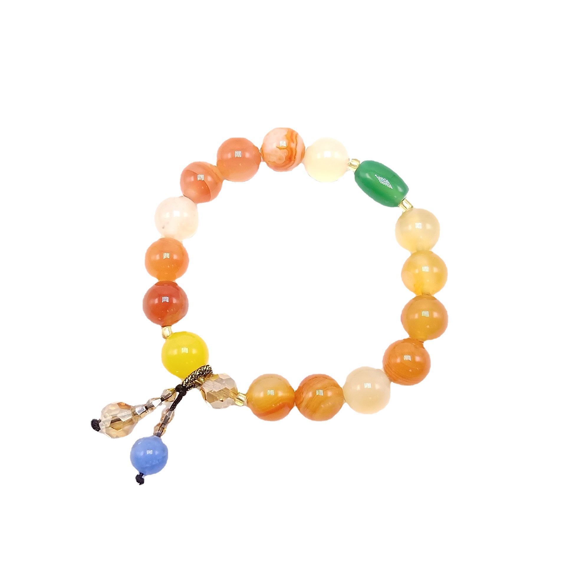 10mm Peacock Agate Bracelet Female Red Agate Bracelet Jewelry Hand Jewelry Girlfriend Gifts Online Live Supply
