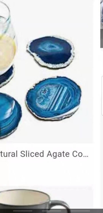 Natural Agate Slices Pad Coffee Cup and Tea Cup Are OK Natural Agate Slices Pad Coffee Cup and Tea Cup Are OK