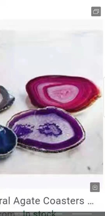 Natural Agate Slices Pad Coffee Cup and Tea Cup Are OK Natural Agate Slices Pad Coffee Cup and Tea Cup Are OK