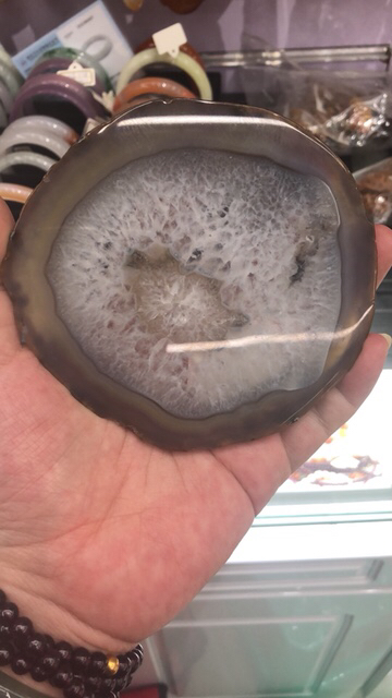 Natural Agate Slices Pad Coffee Cup and Tea Cup Are OK Natural Agate Slices Pad Coffee Cup and Tea Cup Are OK