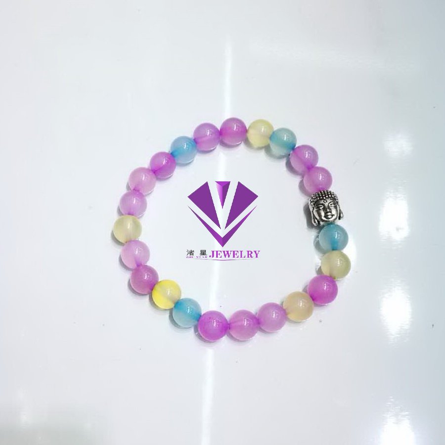 High Quality Chakra Mala Bracelet Moss Agate Amethyst Lapis Lazuli Tiger Eye Bracelet Trendy Bracelet 