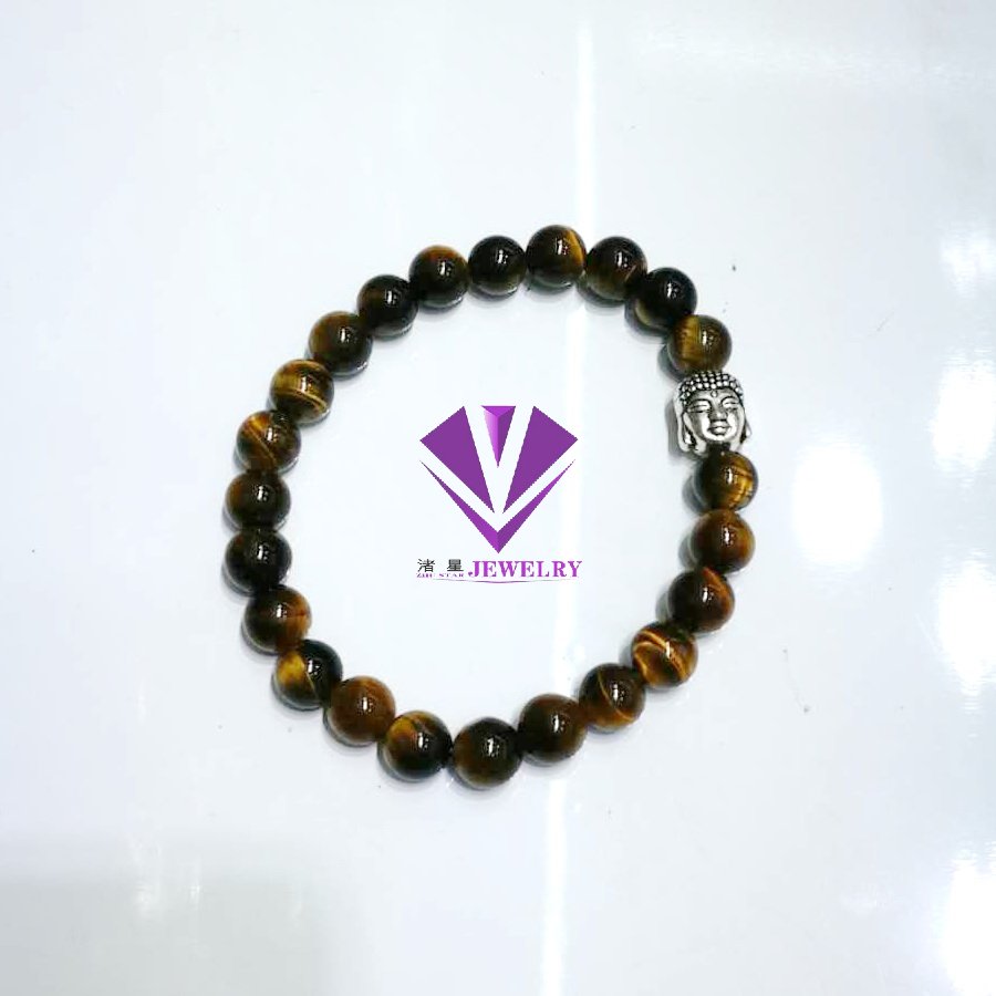 High Quality Chakra Mala Bracelet Moss Agate Amethyst Lapis Lazuli Tiger Eye Bracelet Trendy Bracelet 