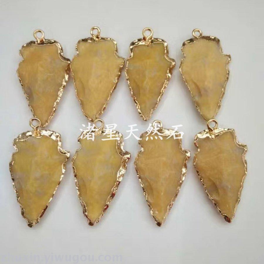 Natural stone jewelry, amethyst, green gold, Onyx, agate crystal pendant jewelry