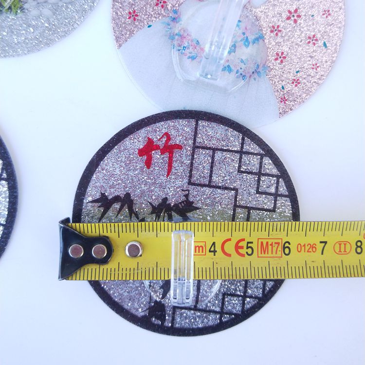 Crystal Craft Seamless Hook Gilding Acrylic Hook Nano Nail-Free Hook Bright Pink Sticky Hook