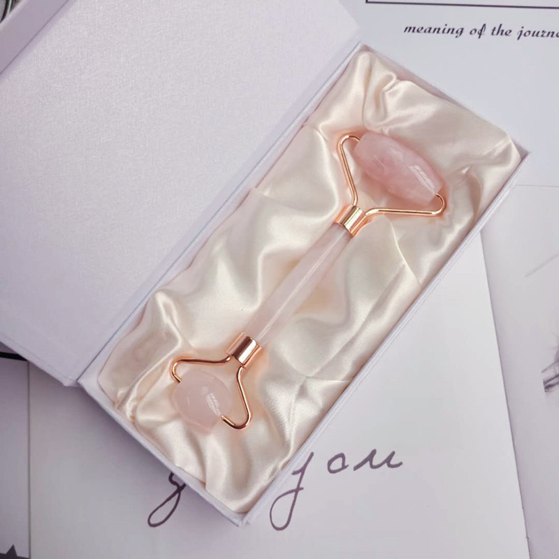 Hot Selling Jade Roller Pink Crystal Massager Facial Face Eye Beauty Massage Stick Cross-Border Direct Selling Supply Wholesale Hot Selling Jade Roller Pink Crystal Massager Facial Face Eye Beauty Massage Stick Cross-Border Direct Selling Supply Wholesale