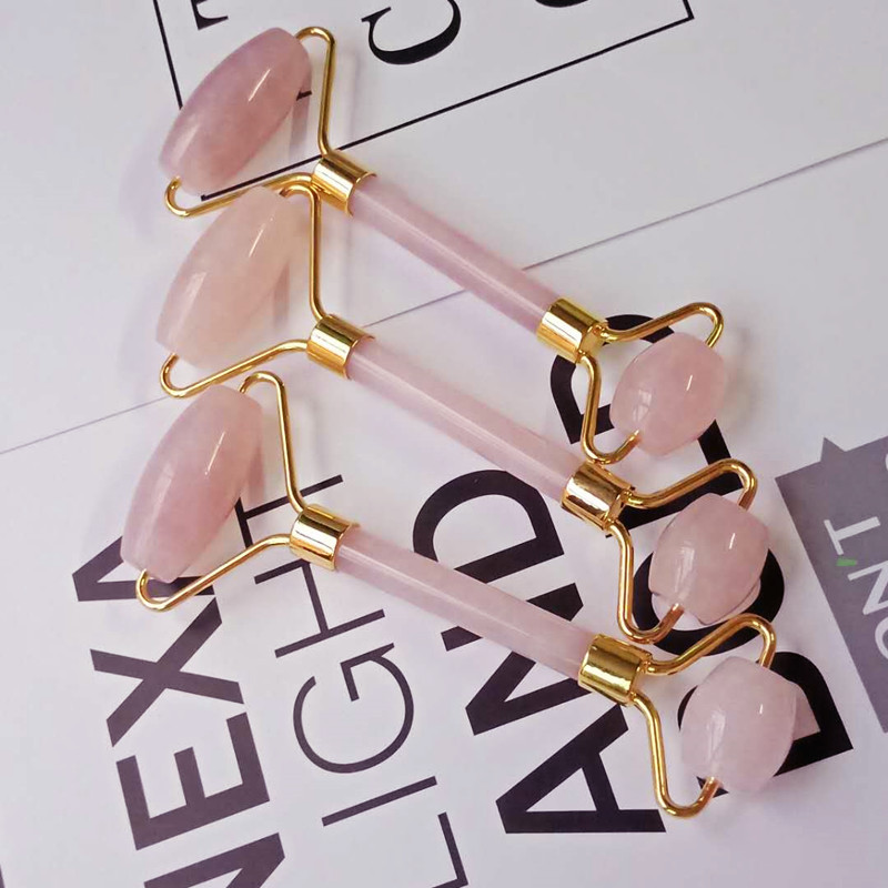 Hot Selling Jade Roller Pink Crystal Massager Facial Face Eye Beauty Massage Stick Cross-Border Direct Selling Supply Wholesale Hot Selling Jade Roller Pink Crystal Massager Facial Face Eye Beauty Massage Stick Cross-Border Direct Selling Supply Wholesale
