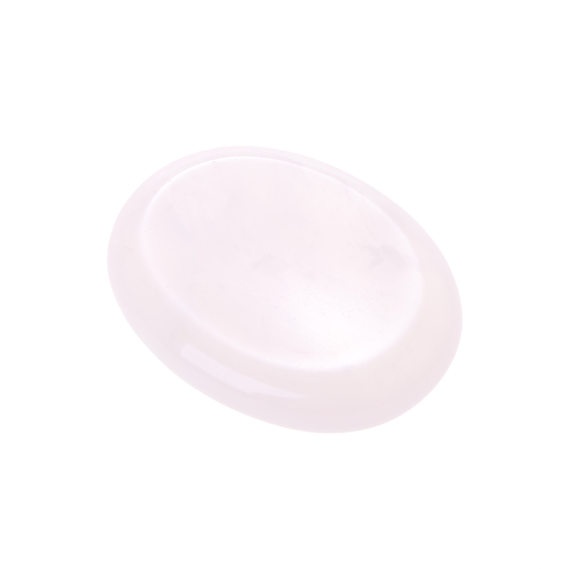 Manufacturers wholesale natural crystal jade thumb massage scraper Worry stone pink crystal amethyst