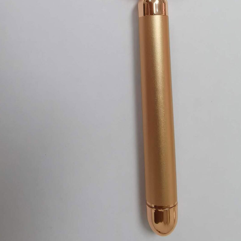 Beauty Instrument Facial Massager Pink Crystal Roller Jade Gold Stick 24K Beauty Bar