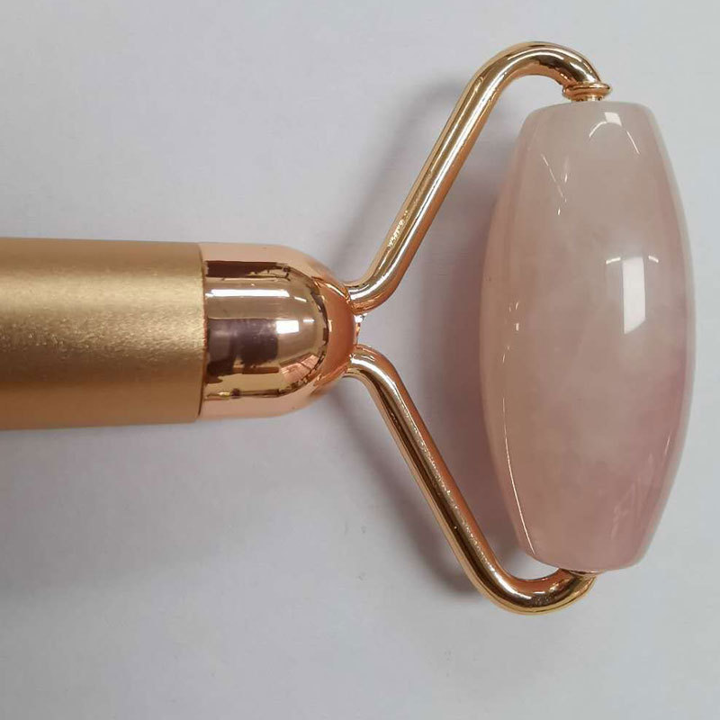 Beauty Instrument Facial Massager Pink Crystal Roller Jade Gold Stick 24K Beauty Bar