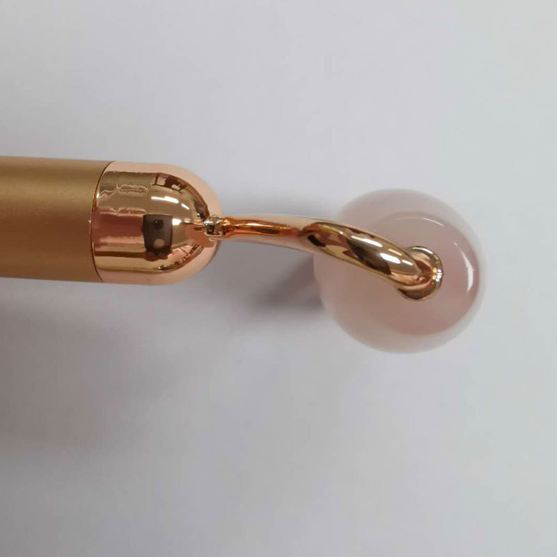 Beauty Instrument Facial Massager Pink Crystal Roller Jade Gold Stick 24K Beauty Bar