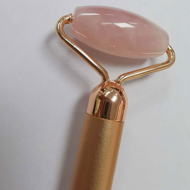 Beauty Instrument Facial Massager Pink Crystal Roller Jade Gold Stick 24K Beauty Bar