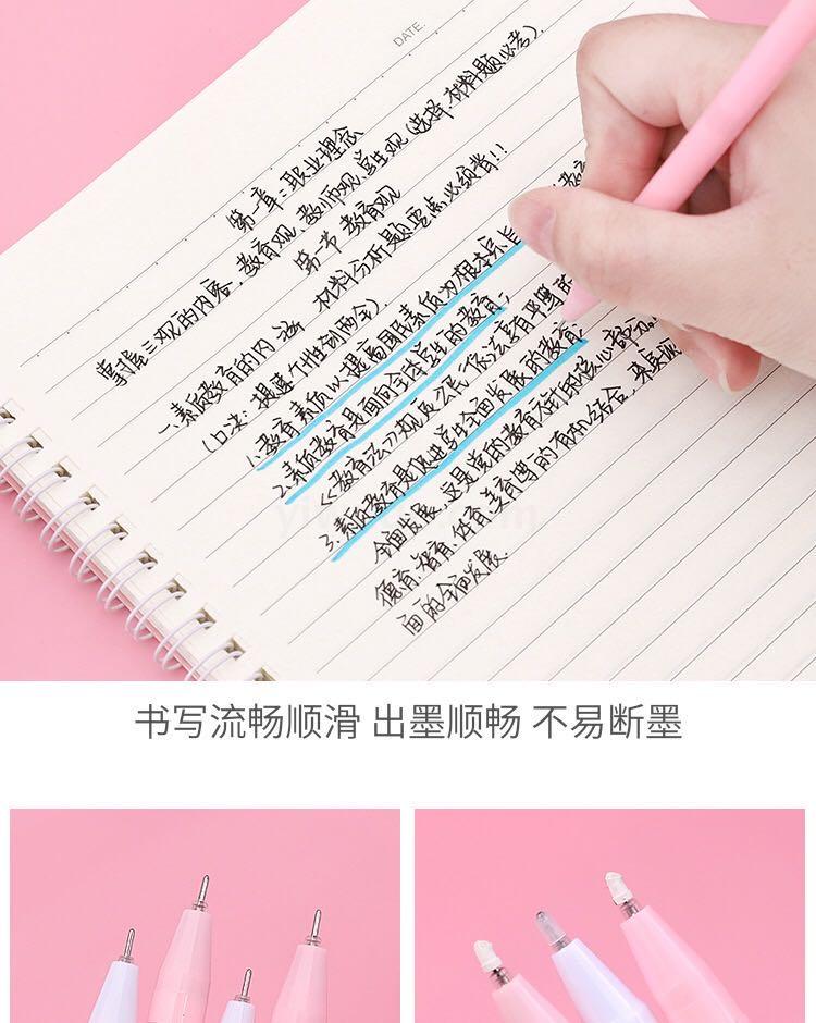 Creative Wholesale Fairy Pendant Gel Pen Pink Crystal Ball Pendant Ball Pen Black Student Stationery Wholesale