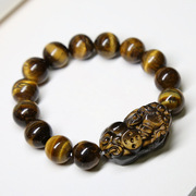Natural tiger eye stone bracelet yellow tiger eye single circle bracelet manufacturer wholesale Natural tiger eye stone bracelet yellow tiger eye single circle bracelet manufacturer wholesale
