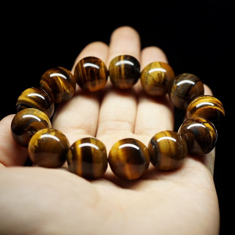 Natural tiger eye stone bracelet yellow tiger eye single circle bracelet manufacturer wholesale Natural tiger eye stone bracelet yellow tiger eye single circle bracelet manufacturer wholesale