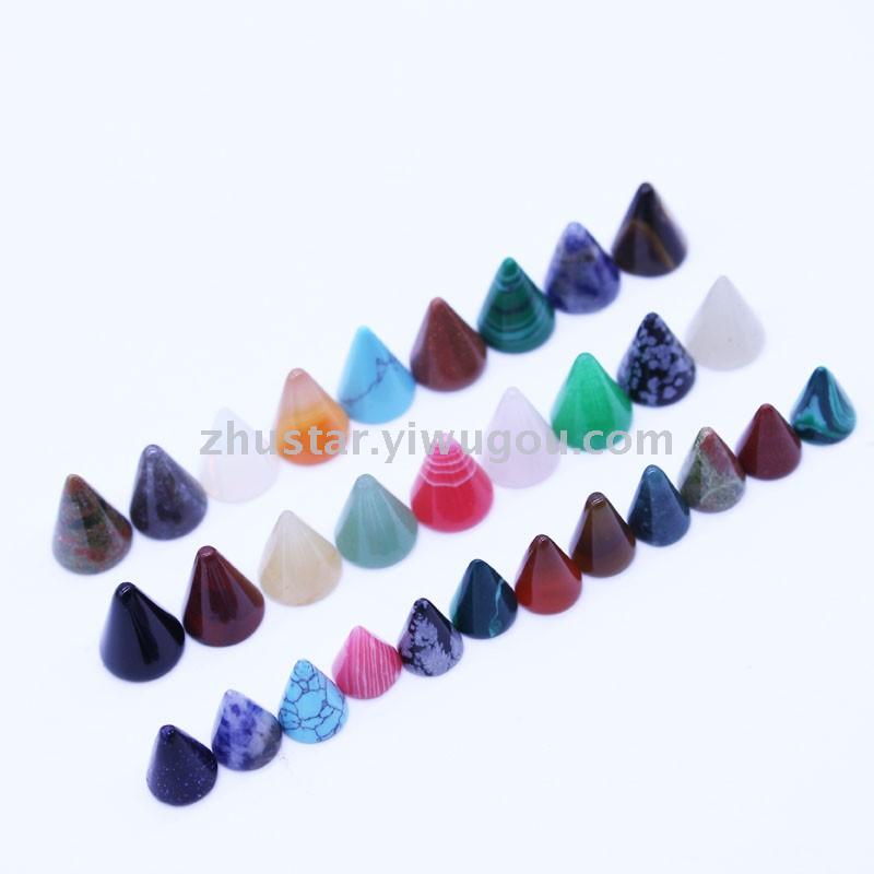 Natural stone, crystal, amethyst, agate, opal, tiger eye stone, various kinds of commandments.