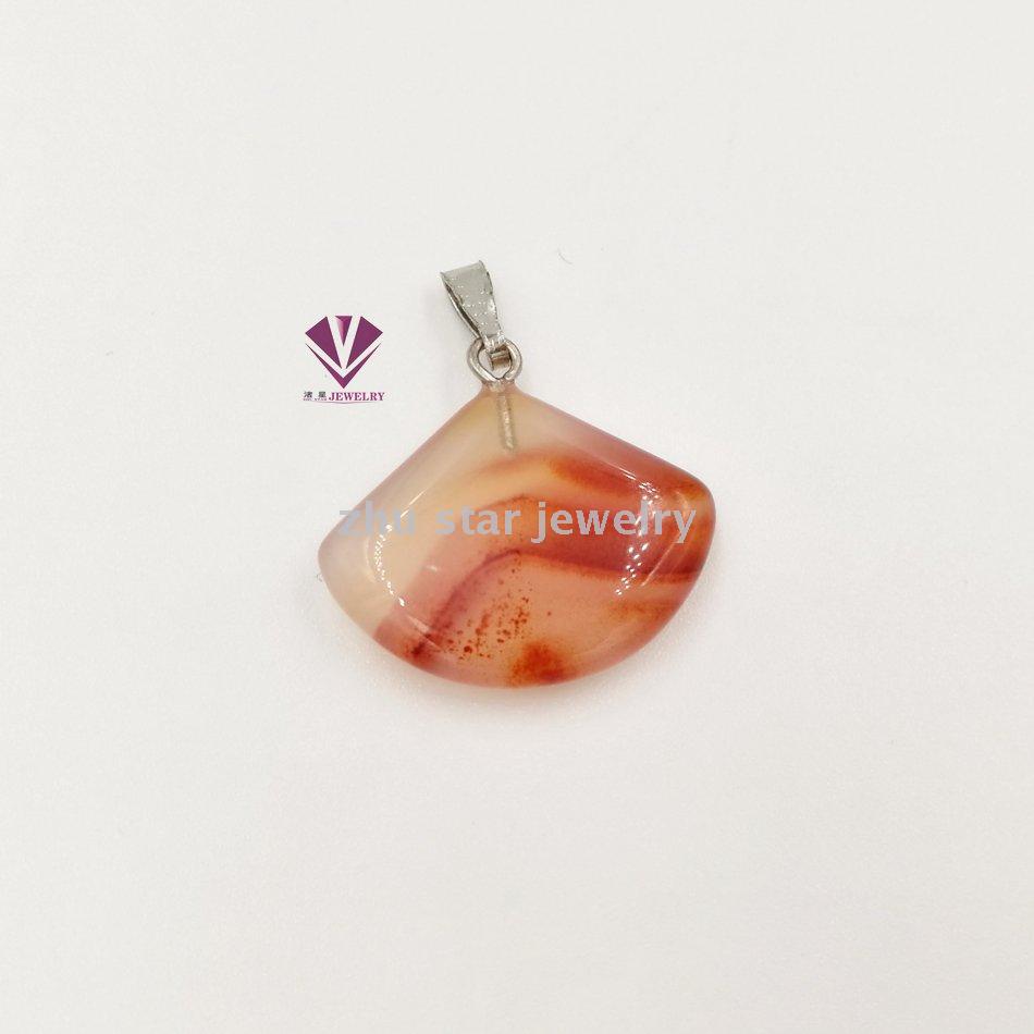 Natural stone tiger eye stone crystal gemstone pendant treatment stone mixed color wholesale sector pendant necklace Natural stone tiger eye stone crystal gemstone pendant treatment stone mixed color wholesale sector pendant necklace