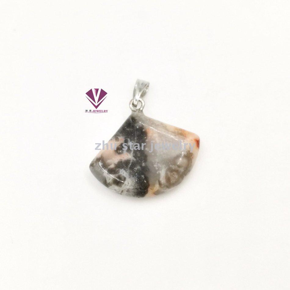 Natural stone tiger eye stone crystal gemstone pendant treatment stone mixed color wholesale sector pendant necklace Natural stone tiger eye stone crystal gemstone pendant treatment stone mixed color wholesale sector pendant necklace