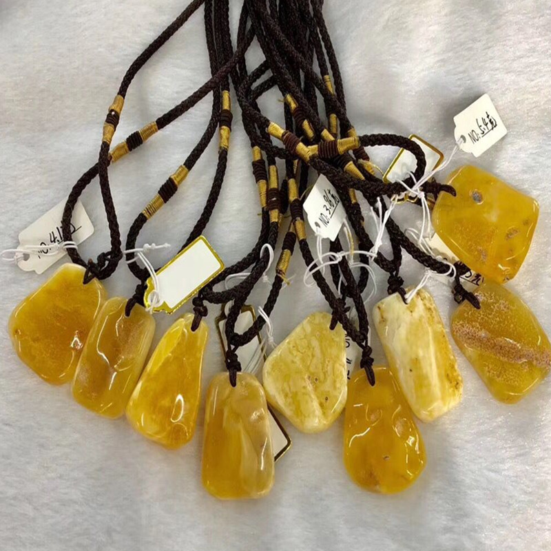 All natural Russian amber beeswax pendant necklace small gram heavy pendant needs good currency