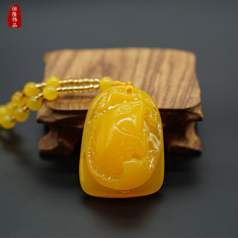 Factory Direct Sales New Ethnic Style Beaded Imitation Beeswax Sweater Chain Long Women&#039;s Necklace Activity Gift Wholesale