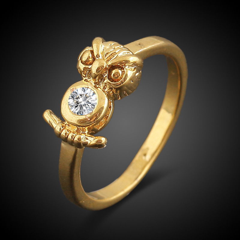 Star ring 18K gold ring can be adjusted hand
