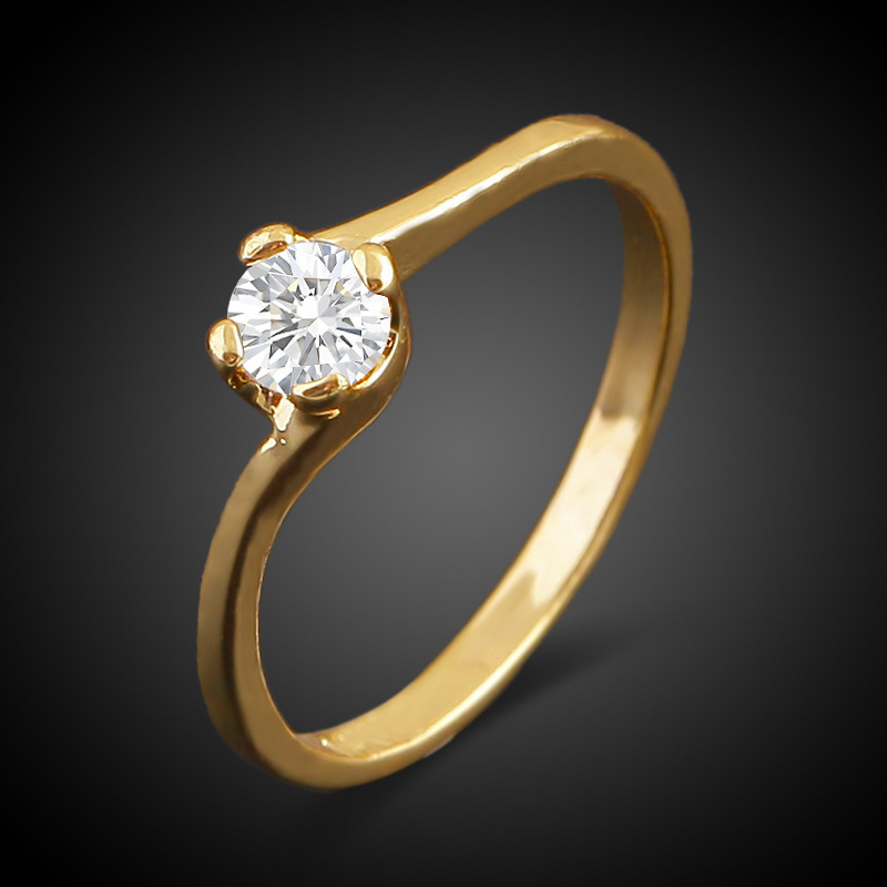 Star ring 18K gold ring can be adjusted hand