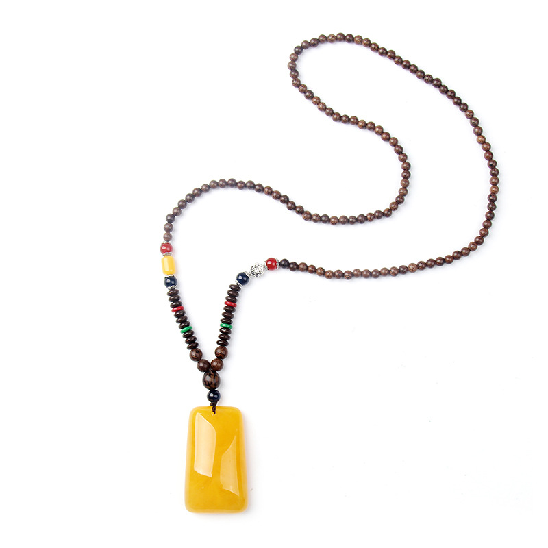 New Second-Generation Ceromel Sweater Chain Long Door Frame Beeswax Pendant Women&#039;s Necklace Accessories Yiwu Factory Direct Sales