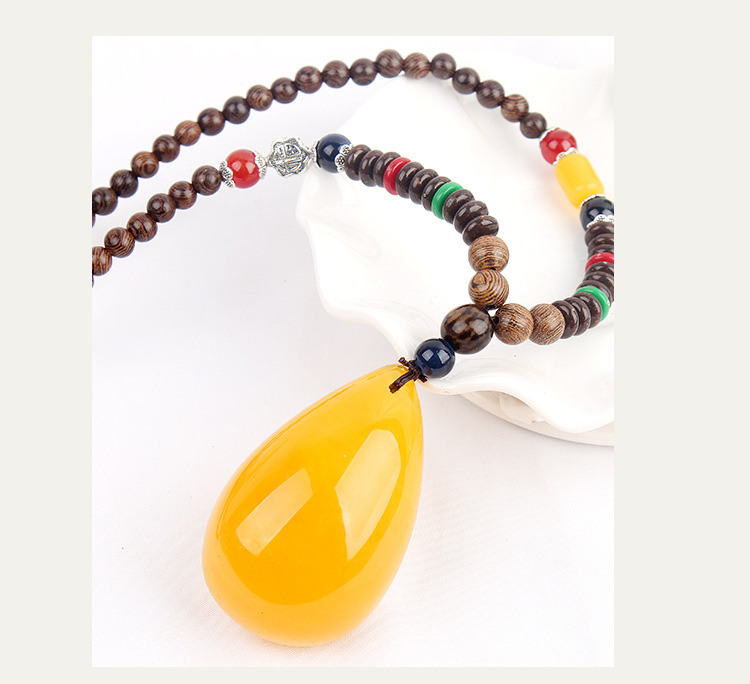 New Second-Generation Ceromel Sweater Chain Long Door Frame Beeswax Pendant Women's Necklace Accessories Yiwu Factory Direct Sales